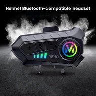 Waterproof Earphone Bluetooth-compatible Headset Waterproof Motorcycle Bluetooth Intercom Headset with Noise Reduction Southeast Asian Buyers' Choice