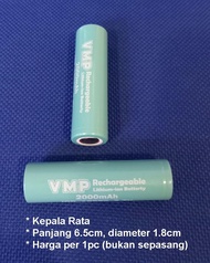 Baterai Vape 18650 2000mah - Batere Cas 18650 - Rechargeable Battery 18650 VMP