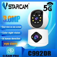 Vstarcam C992DR (เลนส์คู่ - รองรับ Wi-Fi 2.4- 5G) ความละเอียด 3 MP(1296P) กล้องวงจรปิดไร้สาย Indoor 