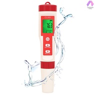5in1 Water Quality Test Pen Chlorine PH ORP H2 Temperature Te