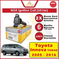 NGK Ignition Coil U5166 for Toyota Innova TGN40 (2005-2016)(Equals 90919-02248) NGK Plug Coil [Amaze Autoparts]