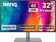 BenQ PD3225U 32 Inch 4K IPS Black UHD Thunderbolt Monitor for MacBook