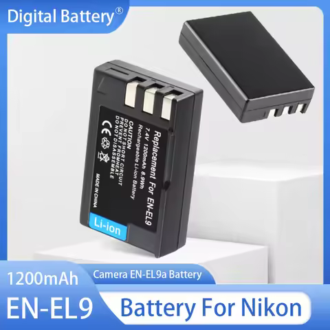 EN-EL9 Battery 1200mAh Rechargeable Batteries For Nikon D40 D40X D60 D3000 D5000 EN EL9A Camera EN-E