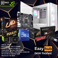Entry Package Gaming PC Set# Intel® Core™ i3 10100F #Palit GeForce® 1050 Ti StormX