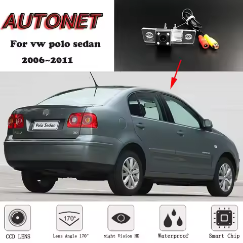 AUTONET Backup Rear View camera For Volkswagen VW polo sedan 2006 2007 2008 2009 2010 2011 Night Vis