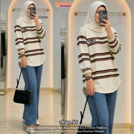 ARUM SET SETELAN ONE SET SETCEL KEMEJA CELANA JEANS WANITA CASUAL