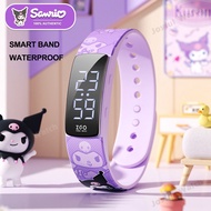 100% Authentic SANRIO Kuromi Smart Band for Kids Gilrs Melody IP65 Waterproof Watch Smartwatch Sports Bracelet Birthday