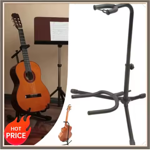 Foldable Adjustable Vertical Guitar Stand Multi-use Holder for Ukulele Bass Classical Electric Guita