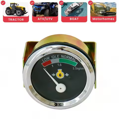 For Caterpillar Engine Oil Pressure Gauge 52MM 1W0705 0 to 3.5 kg/cm2 12/24V Panel Instrument Gauge 