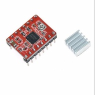 Reprap Stepper Driver A4988 Red Base Plate A4988 Module Motor Control 8-35 V Drive Pressure (Power S