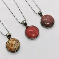 Natural Stone Upscale Style Round Shape Necklace Jewellery