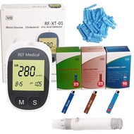 Medical Multi-Function Meter 3 in1 Cholesterol Uric Acid&Blood Glucose Test kit for Diabetes Gout wi