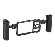 andoer Andoer Portable Phone Cage with Dual Handles Mobile Video Rig Handheld Smartphone Stabilizer 