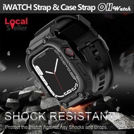 [SG] 2 in 1 Case Strap Compatible For iWatch 49/45/44/42/41/40/38mm TPU iWatch Series 8 /7 /6 /5 /4 /SE Strap