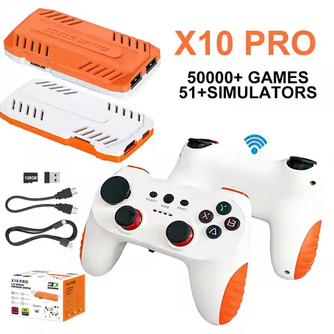 D10 X10 PRO GameStick 128G 4K Mini Video Game Console Built-In 50000+ Games 40+ Emulators Retro Game