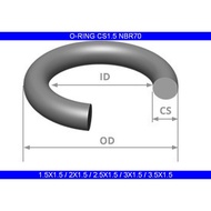 O-Ring CS 1.5MM NBR70 ( ID 1.5 / 2 / 2.5 / 3 / 3.5 / 4 / 4.5 / 5 x 1.5 ) NBR 70 Shore Oring