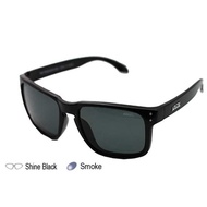 IDEAL 8834 - Shine Black (Smoke) Polarized Sunglasses 100% UV Protection Unisex's High-Performance H