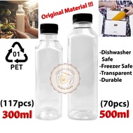 300ml & 500ml BOTOL PLASTIK KUALITI TEBAL | Plastic Bottle | Plastik Botol Kosong Juice Botol Milk T