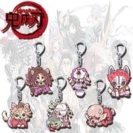 Demon Slayer Anime KeyChain ‌Hantengu Douma Gyokko Men Key Chain for Women Cartoon Kawaii Figure Acr
