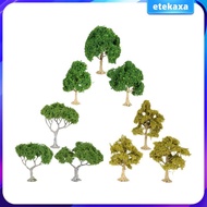 [Etekaxa] 3x Landscape Miniature Tree Miniature Trees Model Trees for Fairy Garden Decor