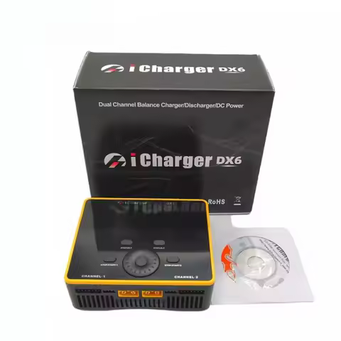 1pcs new iCharger DX6 DC 900W Dual Channel High Power Balance Charger Discharger for LiPo Lilo LiFe 