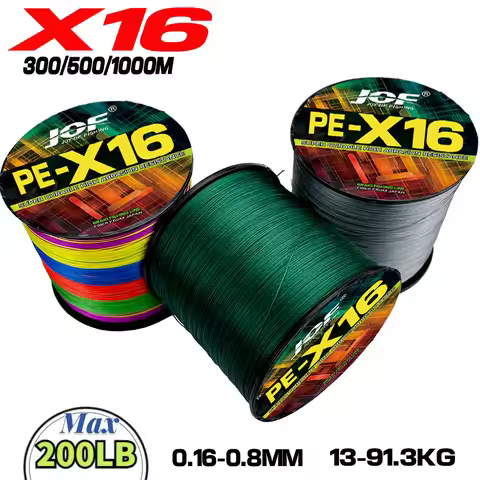 16Strands Multifilament Fishing Line 300-1000M X16 PE Braid Line Smooth Carp Fishing Accessories 25 