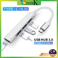 Type-C Hub USB Hub to USB 3.0 High Speed 4 in 1 USB Hub USB 3.0 HUB