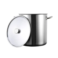 Panci Stockpot Stainless Steel Tebal Premium / Panci Stainless Steel Besar Tebal