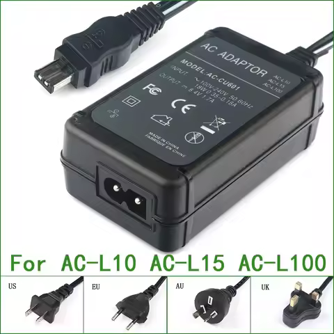 AC Adapter Charger For Sony AC-L10 AC-L10A AC-L10B AC-L10C AC-L15 AC-L15A AC-L15B AC-L15C AC-L100 AC