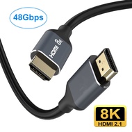 8K 60Hz HDMI-compatible Cable 48Gbps for Xiaomi Xbox Serries X PS5 PS4 Chromebook Laptops HD2.1 Splitter Digital Cable Cord 4K