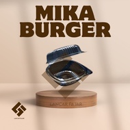 [50 pieces] king brand burger mica burger mica/ plastic mica/ burger box/ burger mica/ contains 50 p