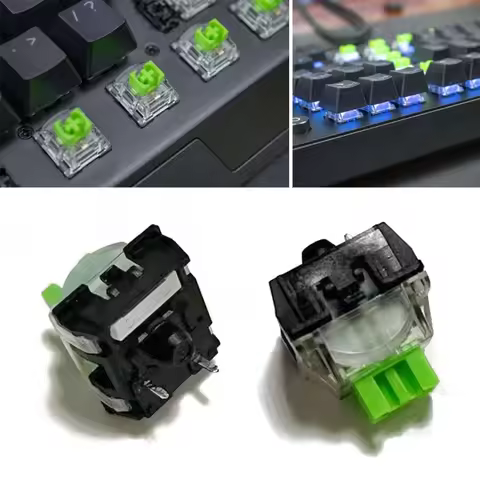 New RGB MX 2Pcs Green Switches for Razer Blackwidow Mechanical Gaming Keyboard and Others 3Pin H8WD