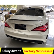 On sale For CLA Spoiler CLA45 W117 C117 ABS Plastic Rear Wing Lip Spoiler Cla 200 250 260 2014 2015 