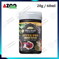 Azoo Betta Pro Shrimp Patties 60ml (20g) Betta Fish Food | makanan ikan laga halus aquarium makanan 