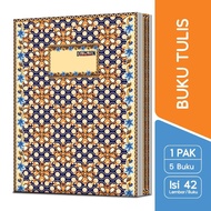 My Book Distribution B5 Notebook Boxy Batik/ 42 Sheets - 5 Books