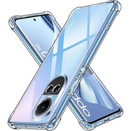 Clear Casing For OPPO Reno 11 10 9 8 7 6 5 4 3 Pro 11F 8Z 7Z 6Z 5Z 5F 4F 4Z 2Z 2F Air-Bag Shockproof Transparent Silicone Soft Back Case