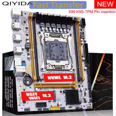 QIYIDA X99 motherboard LGA 2011 3 X99 C612chip with M.2 slot Support DDR4 Memory SATA3.0 USB3.0 PCI1