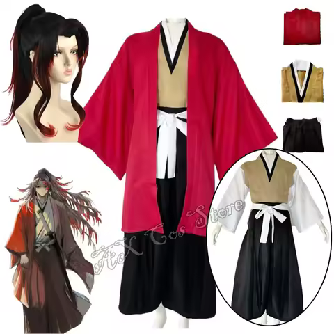 Anime Tsugikuni Yoriichi Cosplay Costume Wig Yoriichi Tsugikuni Cosplay Kimono Halloween Carnival Co