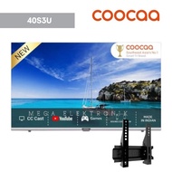 COOCAA 40S3U LED TV 40 Inch Digital Smart TV + bracket