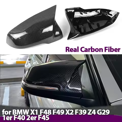 Real carbon Replacement Rearview Side Mirror Covers For BMW 1 2 Series F44 F40 Z4 G29 X1 F48 F49 X2 