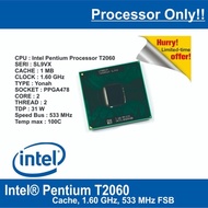ET31 CPU-PNT-18 Processor Laptop Notebook Intel Pentium T2060 CPU SL9VX