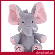 Animated Elephant Toys Plush Singing Elephant with Ears Moving Electric Plush Toy Cute Elephant Stuf