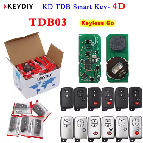 KEYDIY KD 4D Smart Key Universal Remote TDB03-03 TDB03-04 for Toyota FCCID:0140 3370 5290 F433 A433 