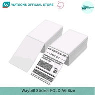 Waybill Sticker FOLD A6 Size 100x150mm Waybill Sticker Thermal Paper Waybill Paper 500pcs 300pcs