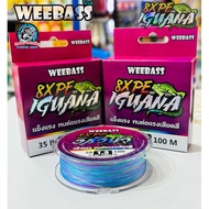 PE WEEBASS IGUANA (Vebas IGUANA) Braided 8 Multicolor Length 100 Meters