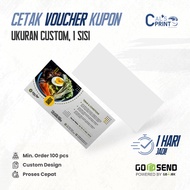 Custom Size Voucher Printing Custom Food Coupon Voucher Printing