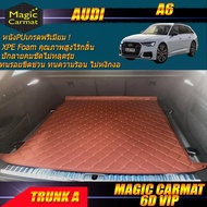 Audi A6 2018-รุ่นปัจจุบัน Wagon Trunk A (เฉพาะถาดท้ายรถแบบ A) ถาดท้ายรถ Audi A6 พรม6D VIP Magic Carmat