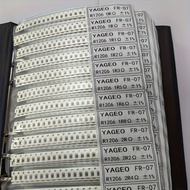 4250pcs ตัวต้านทานหนังสือตัวอย่าง 0603 0805 1206 170 ค่า X25pcs 1% ความต้านทาน SMD ชุด 0ohm-10Mohm