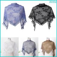 Alia Mantilla Veil Catholic Church Veil Embroidery Lace Veil Triangle Mass Veil Lace Church Veil Hea