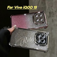 For Vivo iQOO 15 5G 2025 Plating Glitter Chain Shockproof Silicone Case For VIVO iQOO15 iqoo15 Vivoi